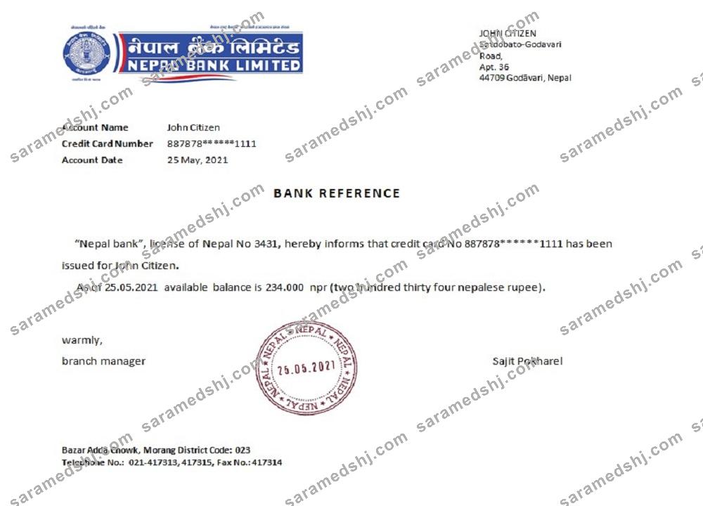Nepal_Nepal bank_reference